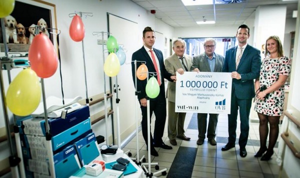 Egymillió forint értékben kapott eszközöket adományból a Markusovszky Kórház