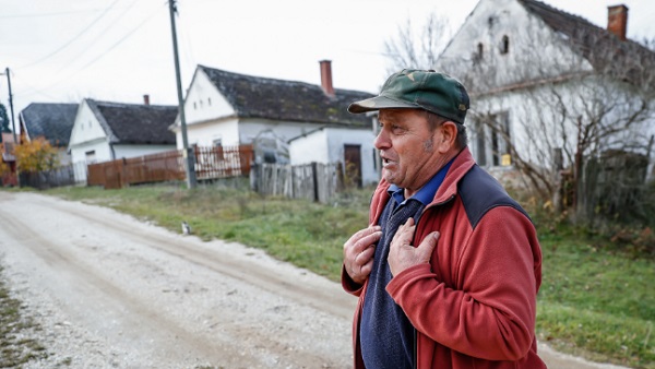 Horváth József a nádasdi Temető utca lakója - aggasztják a körülmények